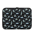 Watercolor Raccoon Pattern Print Laptop Sleeve
