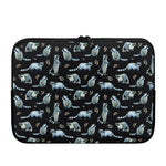 Watercolor Raccoon Pattern Print Laptop Sleeve