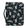 Watercolor Raccoon Pattern Print Leather Bible Cover