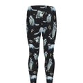 Watercolor Raccoon Pattern Print Men's Leggings