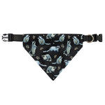 Watercolor Raccoon Pattern Print Over The Collar Dog Bandana
