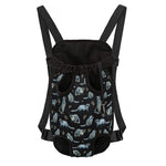 Watercolor Raccoon Pattern Print Pet Carrier Backpack