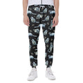 Watercolor Raccoon Pattern Print Joggers