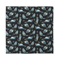 Watercolor Raccoon Pattern Print Silk Bandana