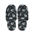 Watercolor Raccoon Pattern Print Slippers