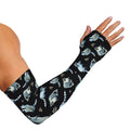 Watercolor Raccoon Pattern Print Sun Protection Arm Sleeves