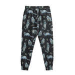 Watercolor Raccoon Pattern Print Sweatpants