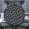 Watercolor Raccoon Pattern Print Tire Cover