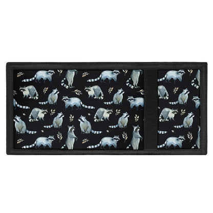 Watercolor Raccoon Pattern Print Trifold Wallet