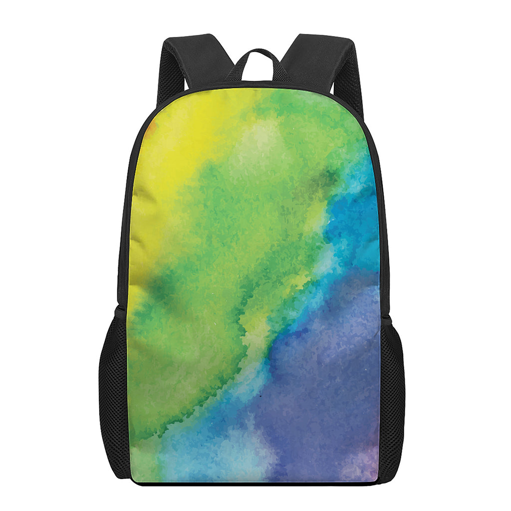Watercolor Rainbow LGBT Pride Print 17 Inch Backpack
