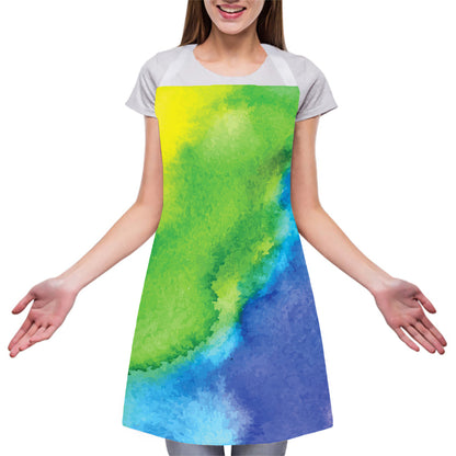 Watercolor Rainbow LGBT Pride Print Adjustable Apron
