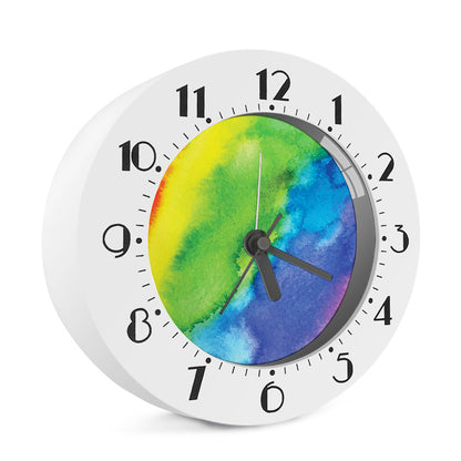 Watercolor Rainbow LGBT Pride Print Alarm Clock
