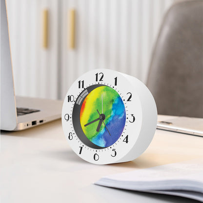 Watercolor Rainbow LGBT Pride Print Alarm Clock