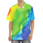 Watercolor Rainbow LGBT Pride Print Aloha Shirt