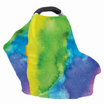Watercolor Rainbow LGBT Pride Print Baby Seat Cover