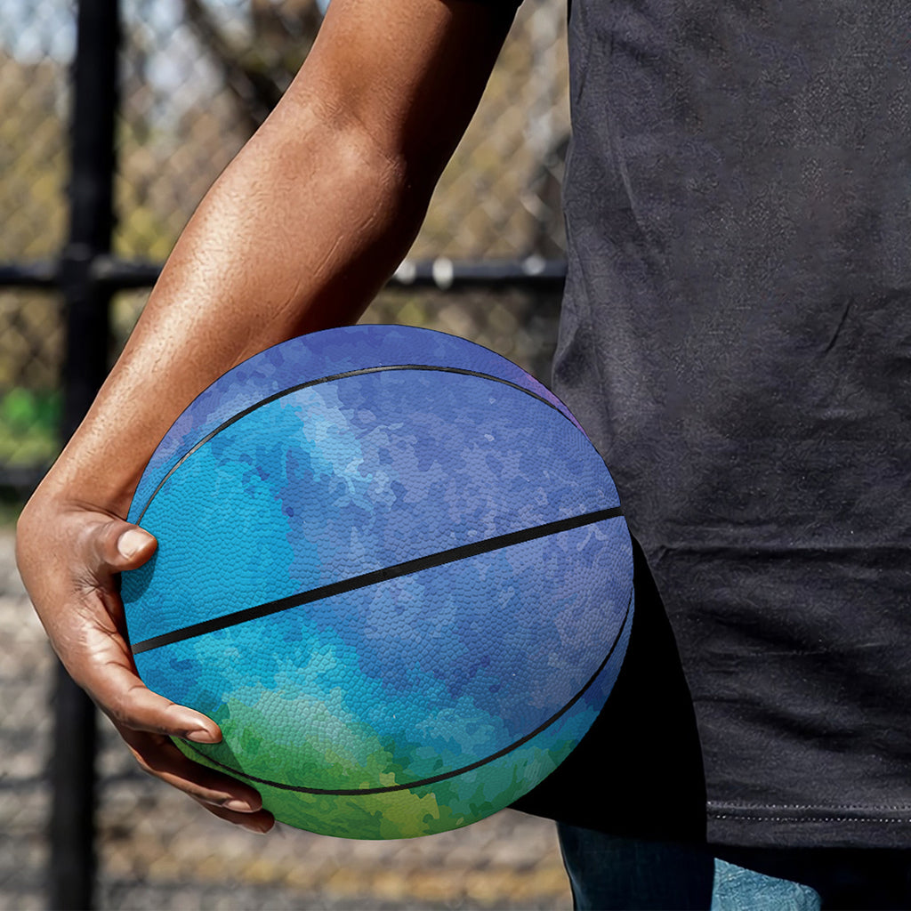 Watercolor Rainbow LGBT Pride Print Basketball