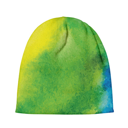 Watercolor Rainbow LGBT Pride Print Beanie