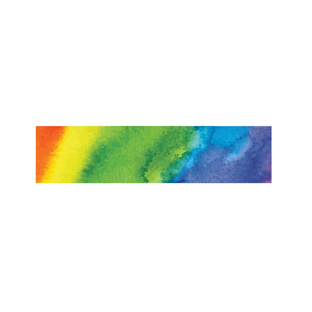 Watercolor Rainbow LGBT Pride Print Bed Runner