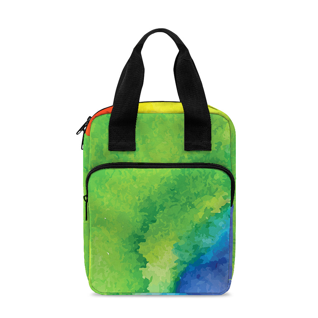 Watercolor Rainbow LGBT Pride Print Bible Tote Bag