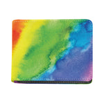 Watercolor Rainbow LGBT Pride Print Bifold Wallet