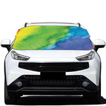 Watercolor Rainbow LGBT Pride Print Car Windshield Snow Cover