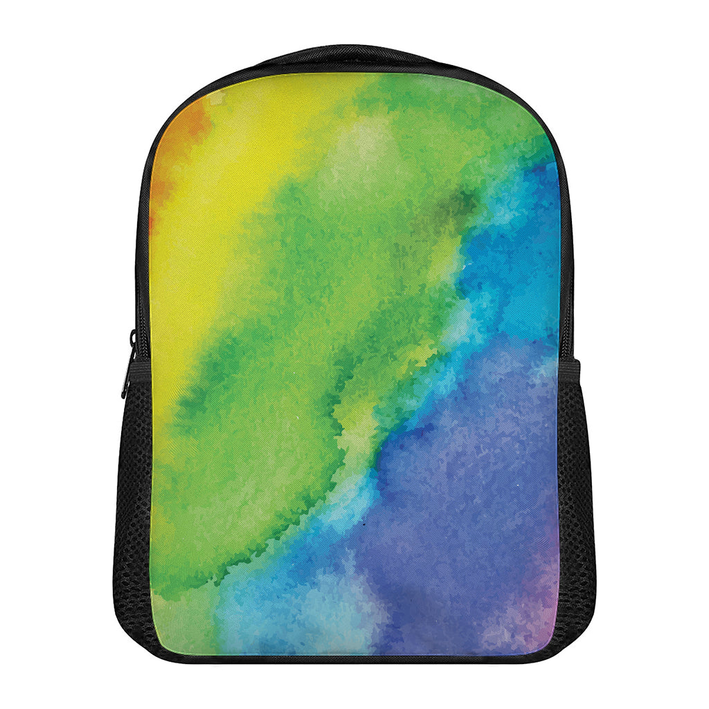Watercolor Rainbow LGBT Pride Print Casual Backpack