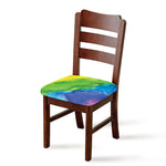 Watercolor Rainbow LGBT Pride Print Chair Cushion Cover