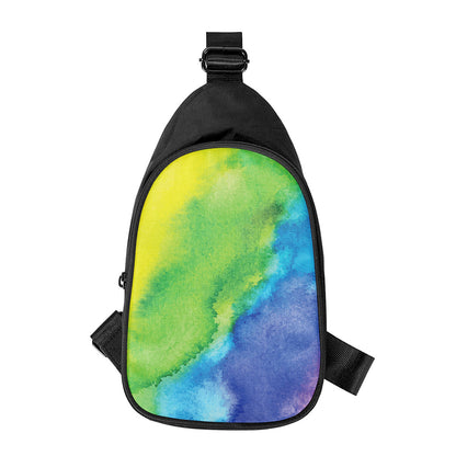 Watercolor Rainbow LGBT Pride Print Chest Bag