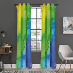 Watercolor Rainbow LGBT Pride Print Curtain