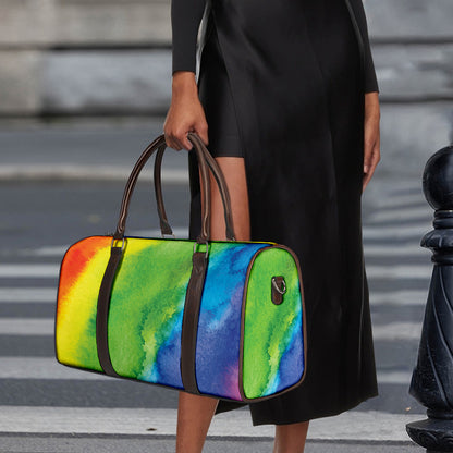 Watercolor Rainbow LGBT Pride Print Duffle Bag