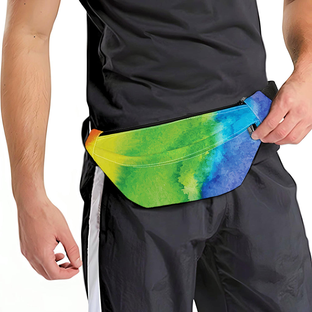 Watercolor Rainbow LGBT Pride Print Fanny Pack
