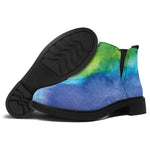 Watercolor Rainbow LGBT Pride Print Flat Ankle Boots