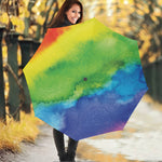 Watercolor Rainbow LGBT Pride Print Foldable Umbrella