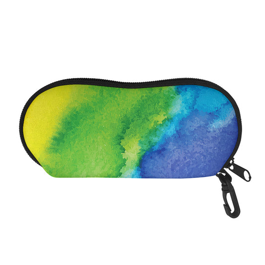 Watercolor Rainbow LGBT Pride Print Glasses Case