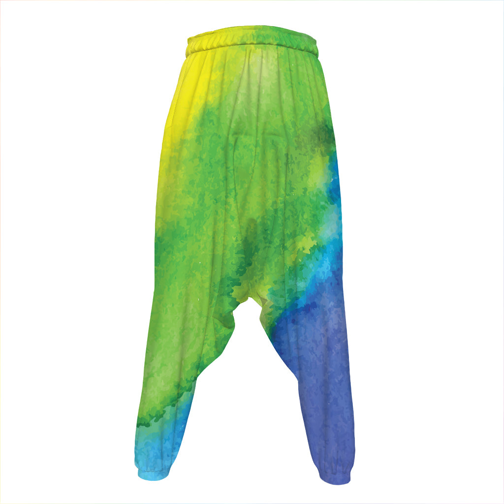 Watercolor Rainbow LGBT Pride Print Hammer Pants