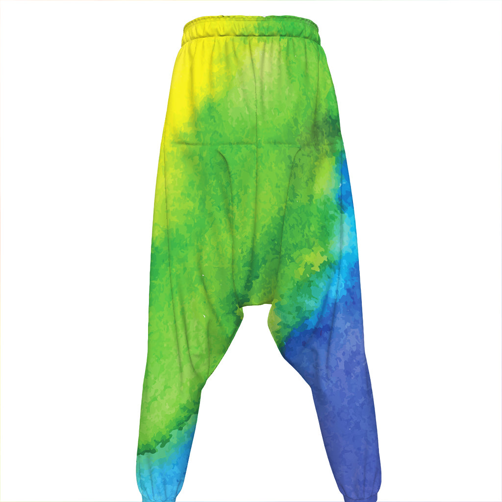 Watercolor Rainbow LGBT Pride Print Hammer Pants