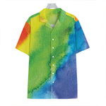 Watercolor Rainbow LGBT Pride Print Hawaiian Shirt