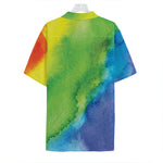 Watercolor Rainbow LGBT Pride Print Hawaiian Shirt