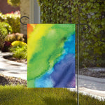 Watercolor Rainbow LGBT Pride Print House Flag