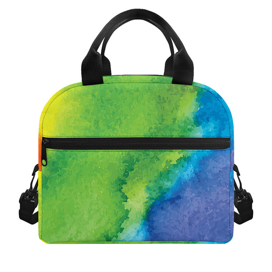 Watercolor Rainbow LGBT Pride Print Insulated Lunch Bag