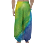 Watercolor Rainbow LGBT Pride Print Lantern Pants