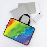 Watercolor Rainbow LGBT Pride Print Laptop Sleeve With Handle