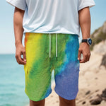Watercolor Rainbow LGBT Pride Print Men's Cargo Shorts