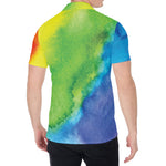 Watercolor Rainbow LGBT Pride Print Men's Shirt
