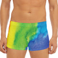 Watercolor Rainbow LGBT Pride Print Men's Short Boxer Briefs