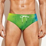 Watercolor Rainbow LGBT Pride Print Men's Swim Briefs
