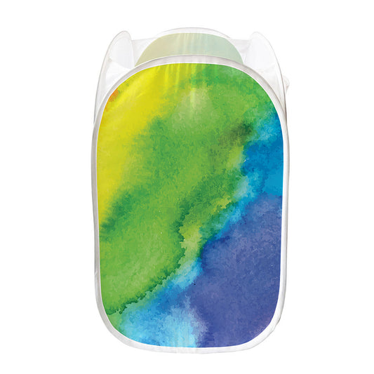 Watercolor Rainbow LGBT Pride Print Mesh Laundry Hamper