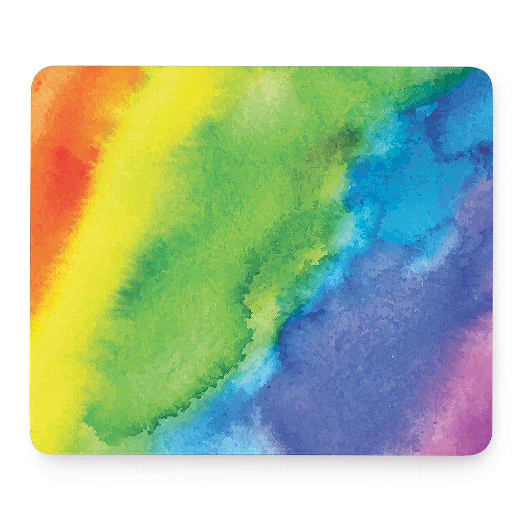 Watercolor Rainbow LGBT Pride Print Mouse Pad