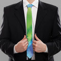 Watercolor Rainbow LGBT Pride Print Necktie