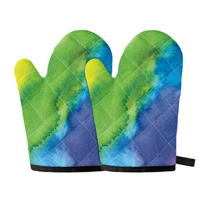 Watercolor Rainbow LGBT Pride Print Oven Mitts